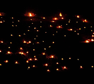 Mittlerer Bereich der Feuer