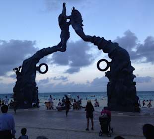 Am Hafen von Playa del Carmen