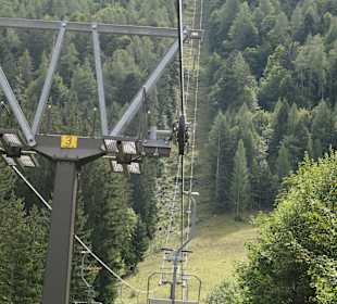 Mit dem Sessellift hoch auf den Unternberg