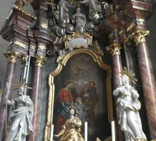 Rechter Seitenaltar Kirche St. Laurentius Nordheim