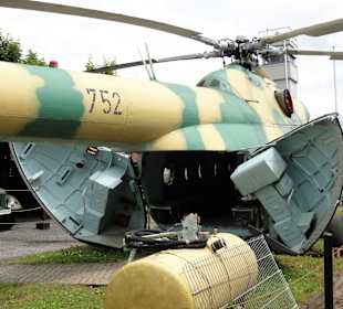 Ladebucht des Hubschraubers