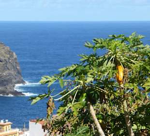 Blick auf Garachico während der Wanderung