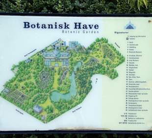 Botanischer Garten - Übersichtskarte am Eingang