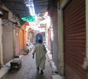 Unterwegs in der Altstadt von Marrakesch