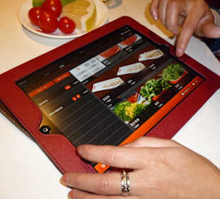 Bestellung per Tablet-PC im Hot Pot