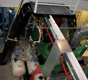 Maschine vom Raddampfer