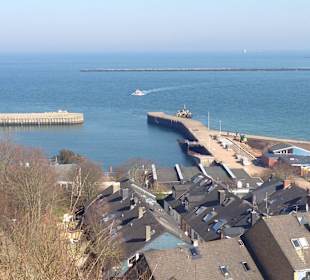 Boote von der Düne zur Insel