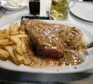 Leckeres Pfeffer Rumpsteak