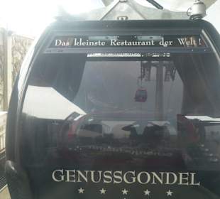 Spezielle Gondel zum Essen