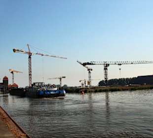 Baustelle Neue Weserschleuse