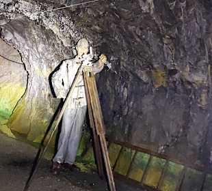 Vermessung des Stollens früher  