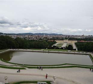 Blick auf das Schloss Schönbrunn