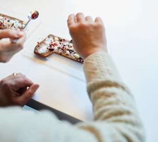 Selbst gemachte Schokolade