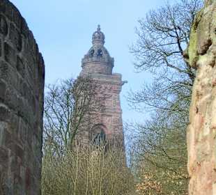 Blick zum Kyffhäuserdenkmal