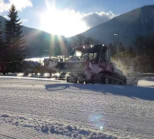 Langlaufloipen vom Haus weg