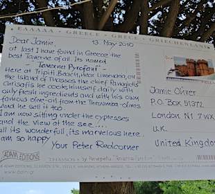 Postkarte an Jamie Oliver