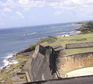 Ausblick von Festungsanlage San Juan, Puerto Rica