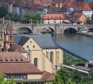 Blick auf die Altstadt von Würzburg