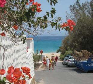Der tägliche Weg zum Strand