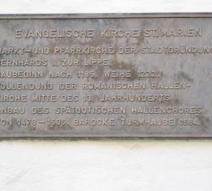 Marienkirche / Infotafel vor Ort