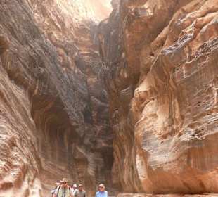 Kanion prowadzący do skarbca