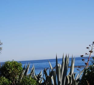 Im Dunst Blick auf Afrika