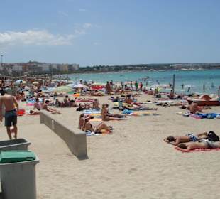 Strand von El Arenal (zwischen Balneario 4 und 5)