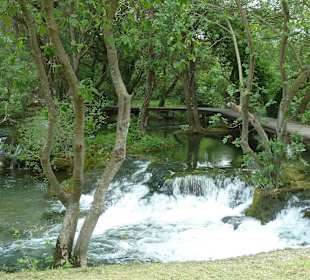 Überall kleine und größere Wasserfälle
