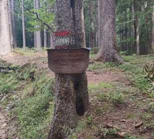 Kunstwerk von einem Specht