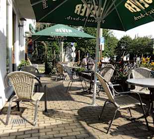 Blick auf die Terrassenplätze