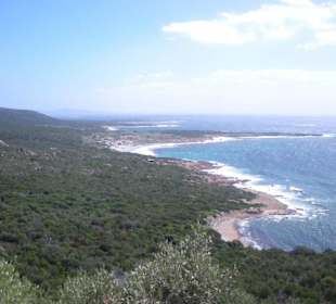 La baia vista dall'alto