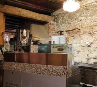 Die Küche des Pizza-Bäckers