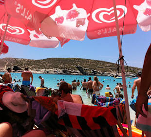 Überfüllte Blaue Lagune 