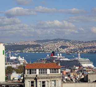 Ausblick von und auf Galata