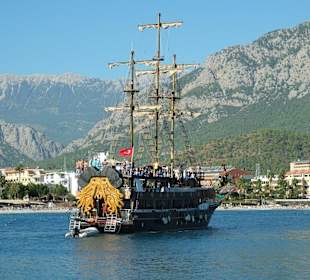 Delfininsel Bootsfahrt ab altem Hafen von Side