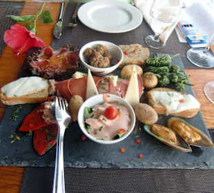 Vorspeisenplatte-Variation