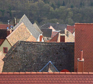 Neuleiningen, Blick über die Dächer