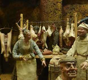 Teil der Weihnachtskrippen-Ausstellung