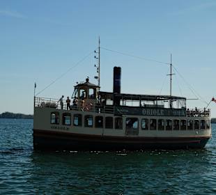 Oriole, das Schiff für die Hafenrundfahrt