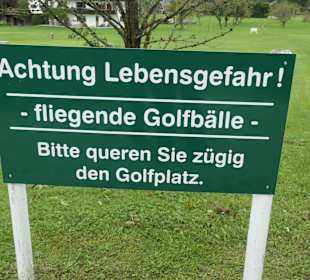 Beim Golfplatz von Ruhpolding