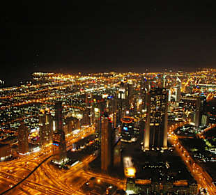Blick auf Dubai vom Burj Khalifa in de
