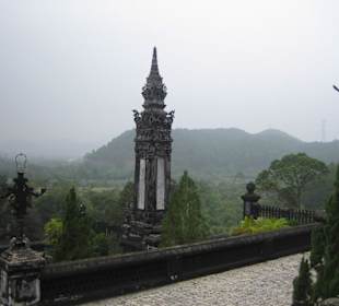 Die Aussicht von der obersten Plattform aus.