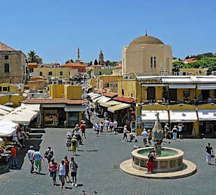 Aussicht auf Rhodos-Altstadt