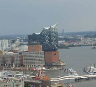 Ausblick vom Penthouse Elb-Panorama, 20.Stock
