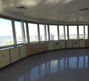 Die Aussichtsplattform des Radarturmes