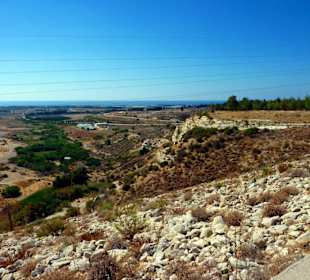Ein Staudamm bei Paphos