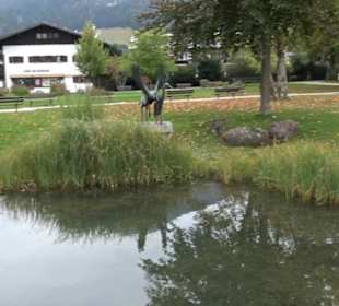 Skulptur Fischreiher