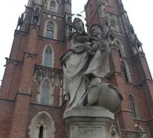 Der Dom von Wrocław / Breslau: Außenansicht