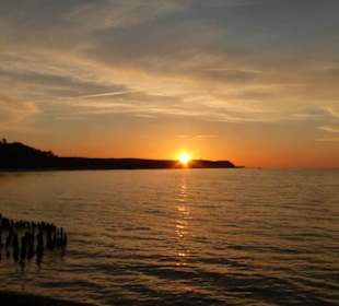 Blick vom Restaurant Ponte Rialto: Sonnenuntergang