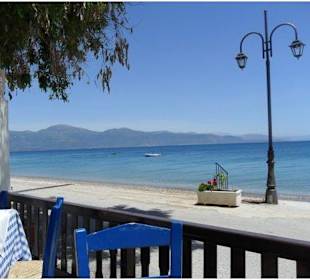 View of Gulf of Corinth from Esperides Restaurant